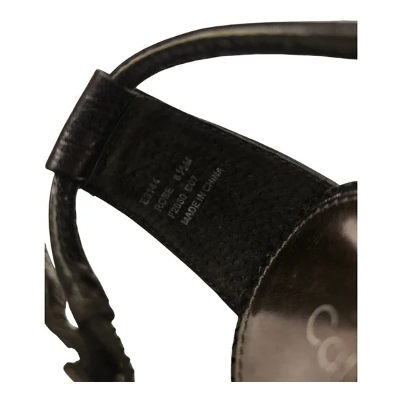 Women's Calvin Klein Strappy Heels Black Size 8.5 - Picture 7 of 8